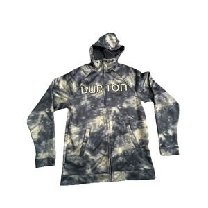 Vintage Y2K Burton MB Peak Full Zip Snowboard Skater Hoodie Men's Med EUC